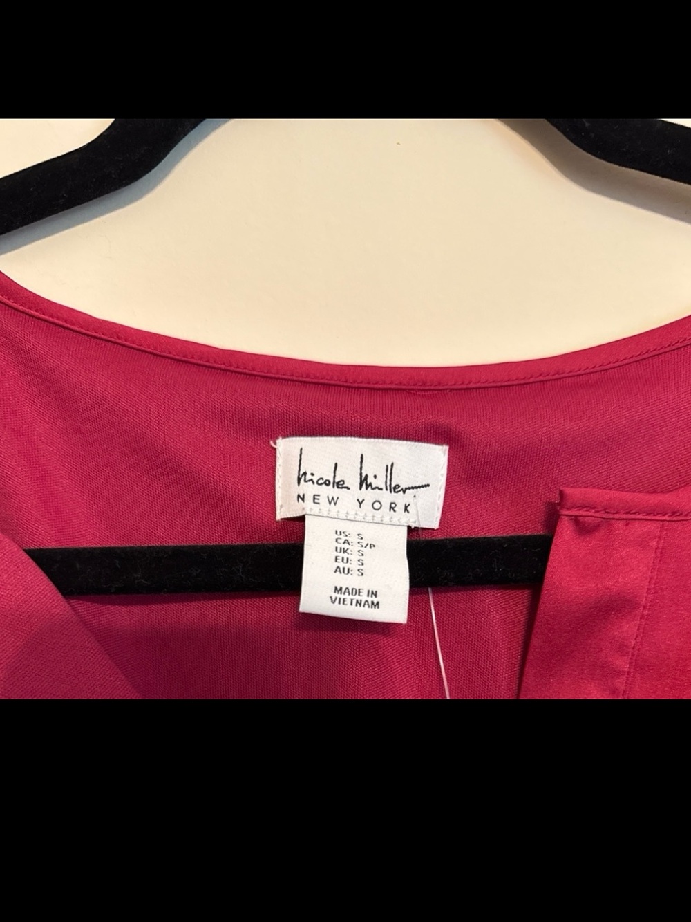 Wine Red Tiered V-Neck Mini Dress - Picture 3 of 3